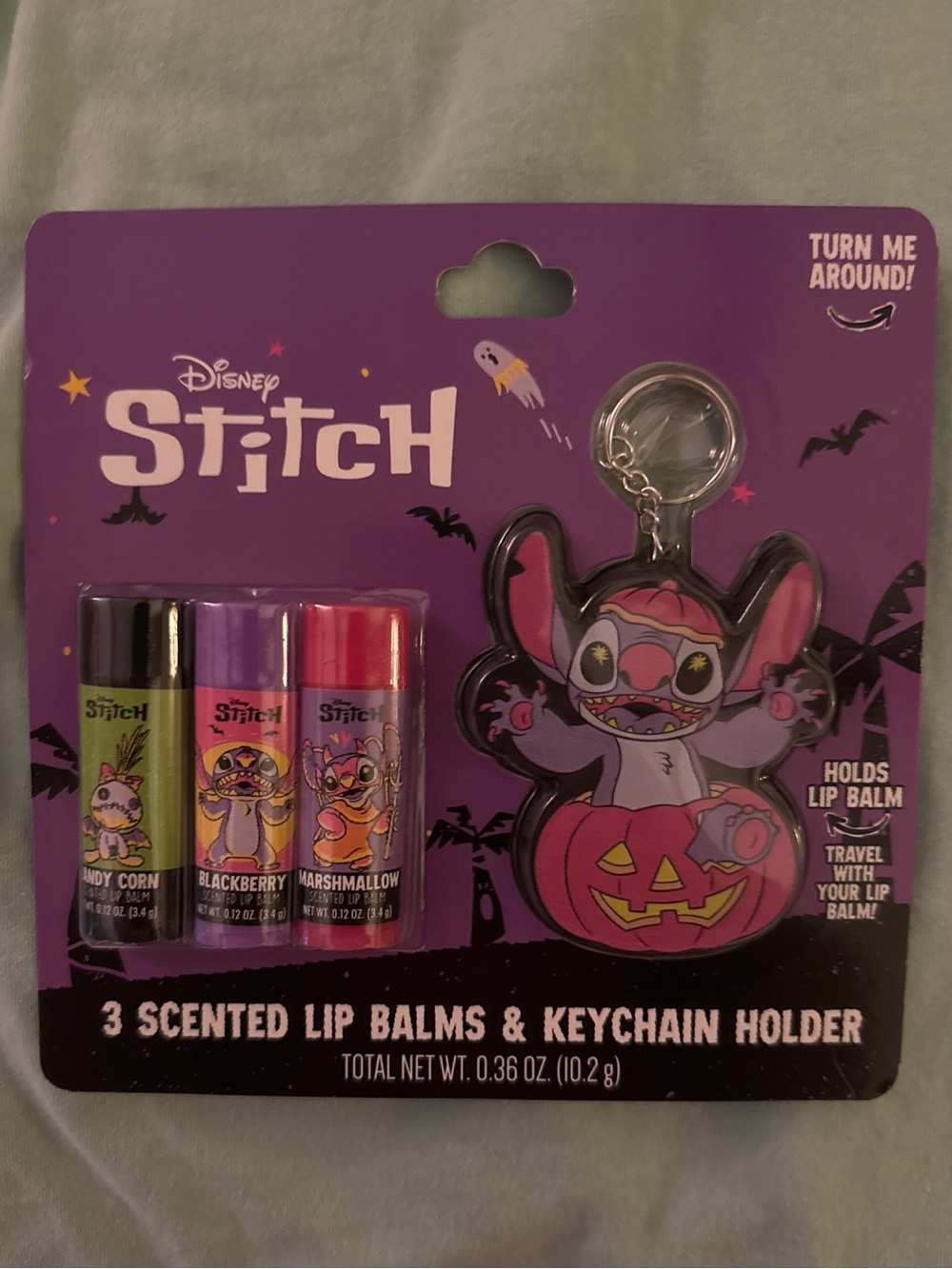 Stitch Halloween Lip Balm & Keychain Set